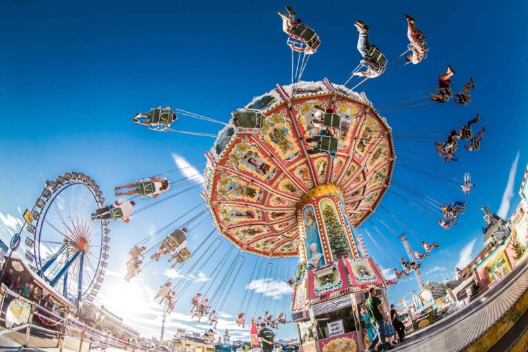 Kettenkarussell auf dem Münchner Oktoberfest.